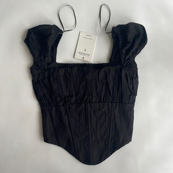 Glassons Off The Shoulder Cap Sleeve Corset Top - Picture 1 of 4